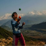 Nepal Sarankot the Himalayas