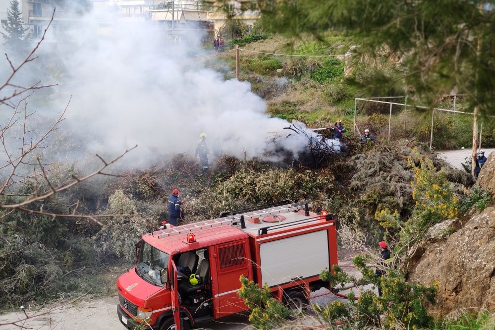 Φωτιά κοντά στο Θέατρο Βράχων 2 IMG 20220212 162413