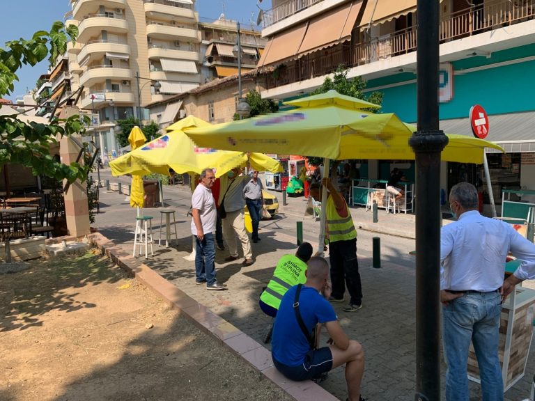 agioslazaros trapezokathismata apomakrynsi