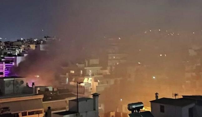 Φωτιά σε μονοκατοικία στον Βύρωνα © Trapezaris Stelios