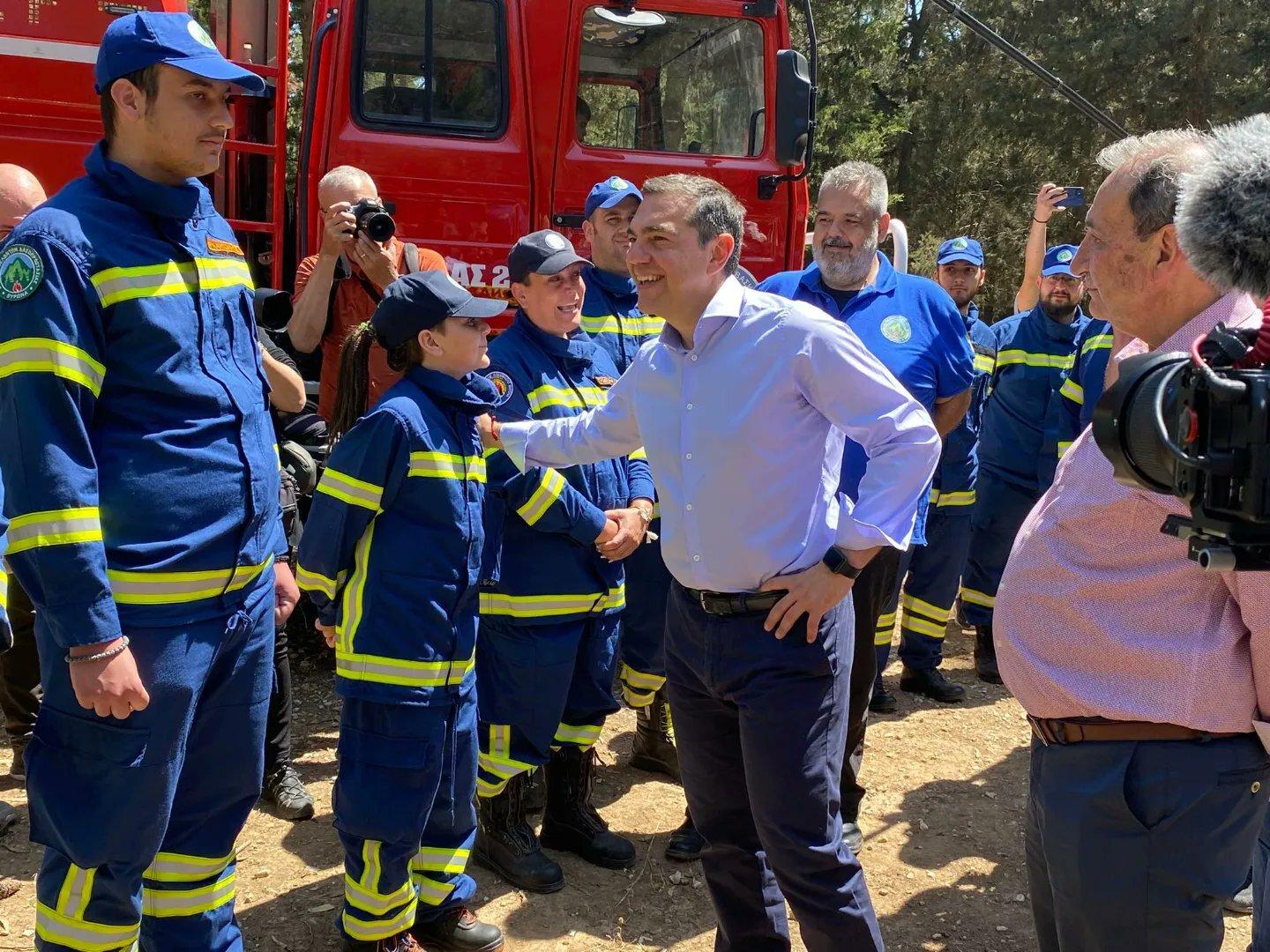 Ο Αλέξης Τσίπρας στο Κέντρο Προστασίας Δασών και Φυσικού Περιβάλλοντος Βύρωνα